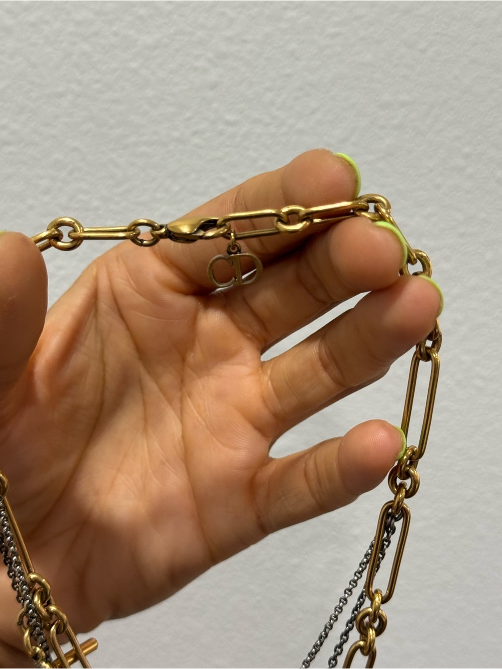 AUTHENTIC Dior Layered Gold and Pearl Necklace - Picture 8 of 10